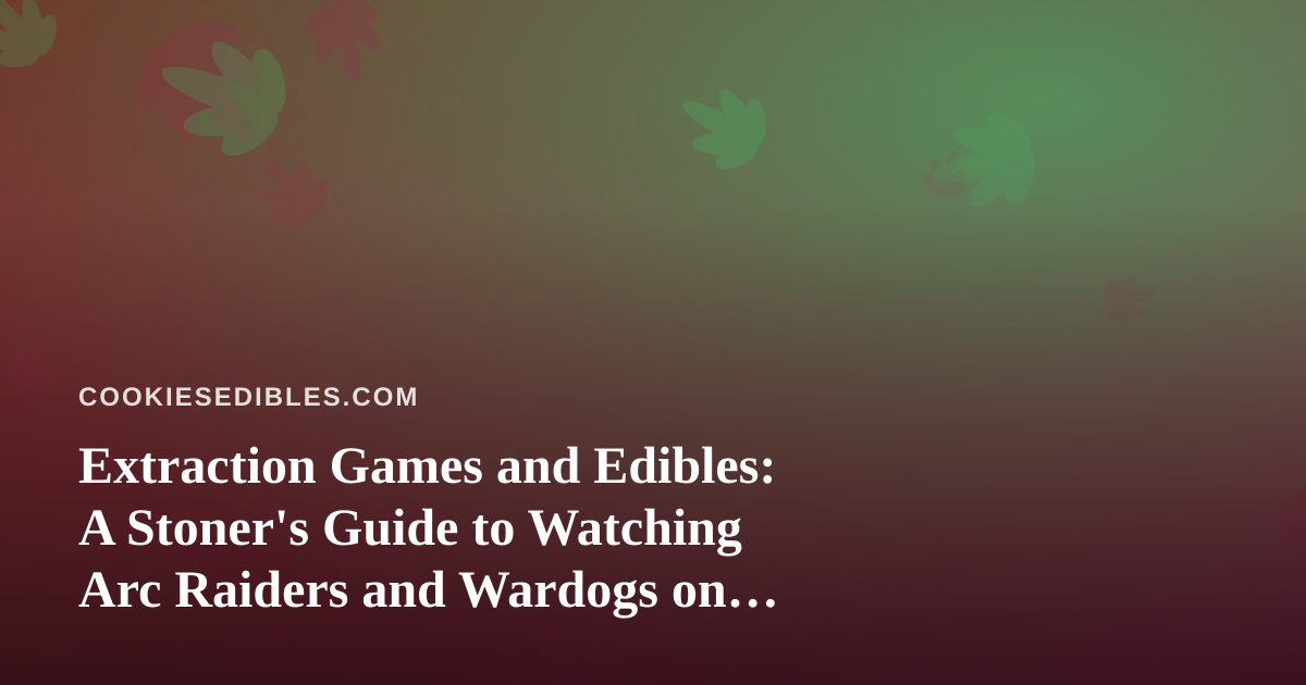 Extraction Games and Edibles: A Stoner’s Guide to Watching Arc Raiders and Wardogs on Twitch