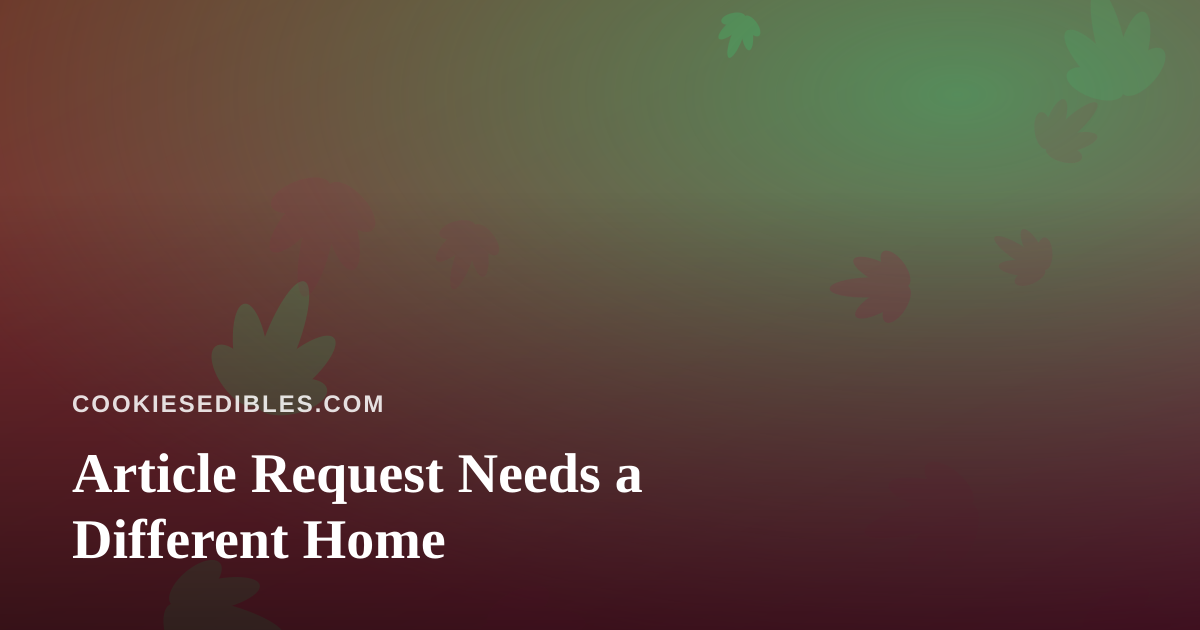 Article Request Needs a Different Home
