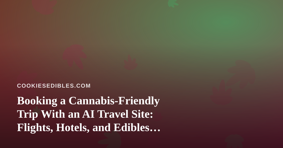 Booking a Cannabis-Friendly Trip With an AI Travel Site: Flights, Hotels, and Edibles Done Right