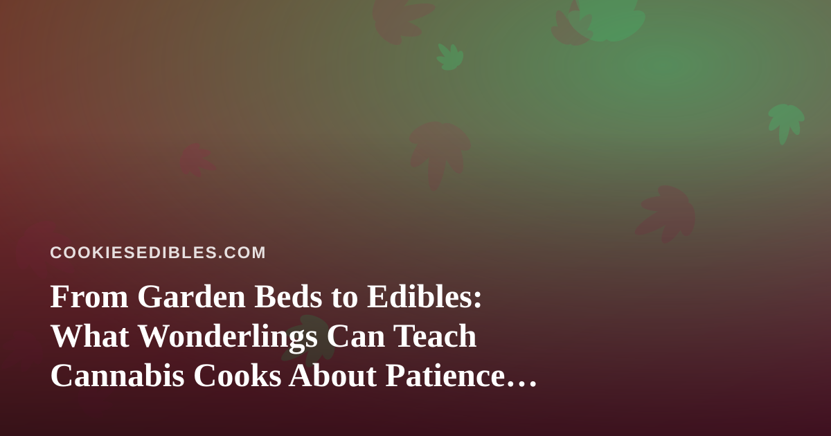 From Garden Beds to Edibles: What Wonderlings Can Teach Cannabis Cooks About Patience and Craft