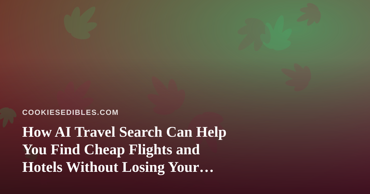 How AI Travel Search Can Help You Find Cheap Flights and Hotels Without Losing Your Weekend to Tabs
