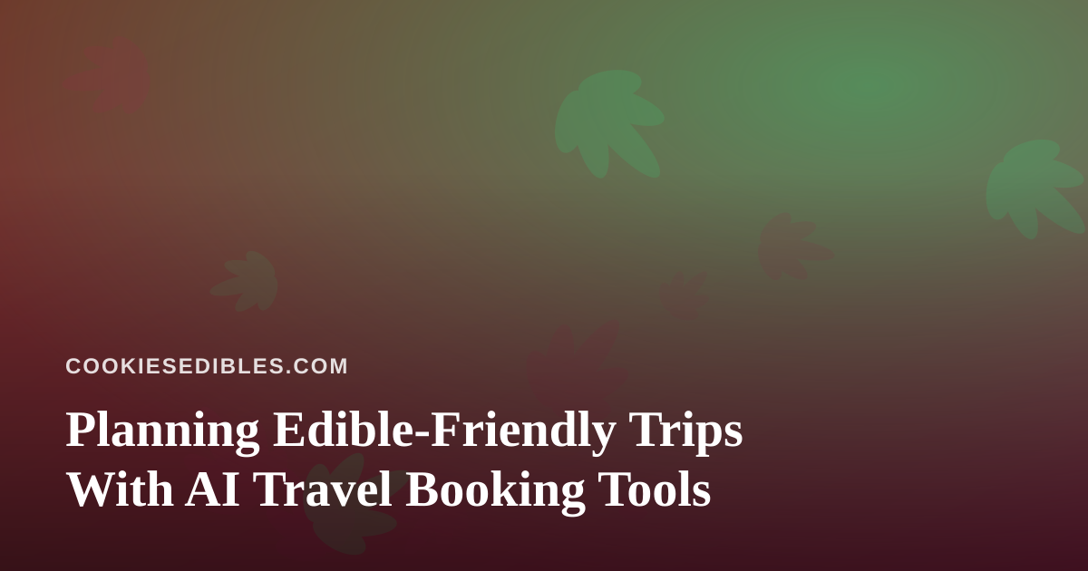 Planning Edible-Friendly Trips With AI Travel Booking Tools