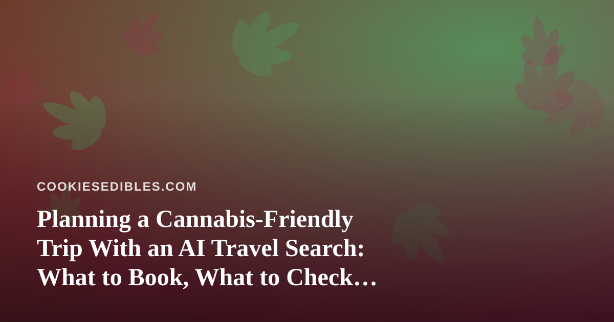 Planning a Cannabis-Friendly Trip With an AI Travel Search: What to Book, What to Check, and What to Leave at Home