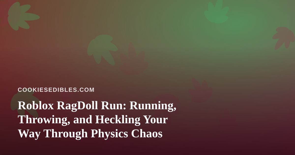 Roblox RagDoll Run: Running, Throwing, and Heckling Your Way Through Physics Chaos