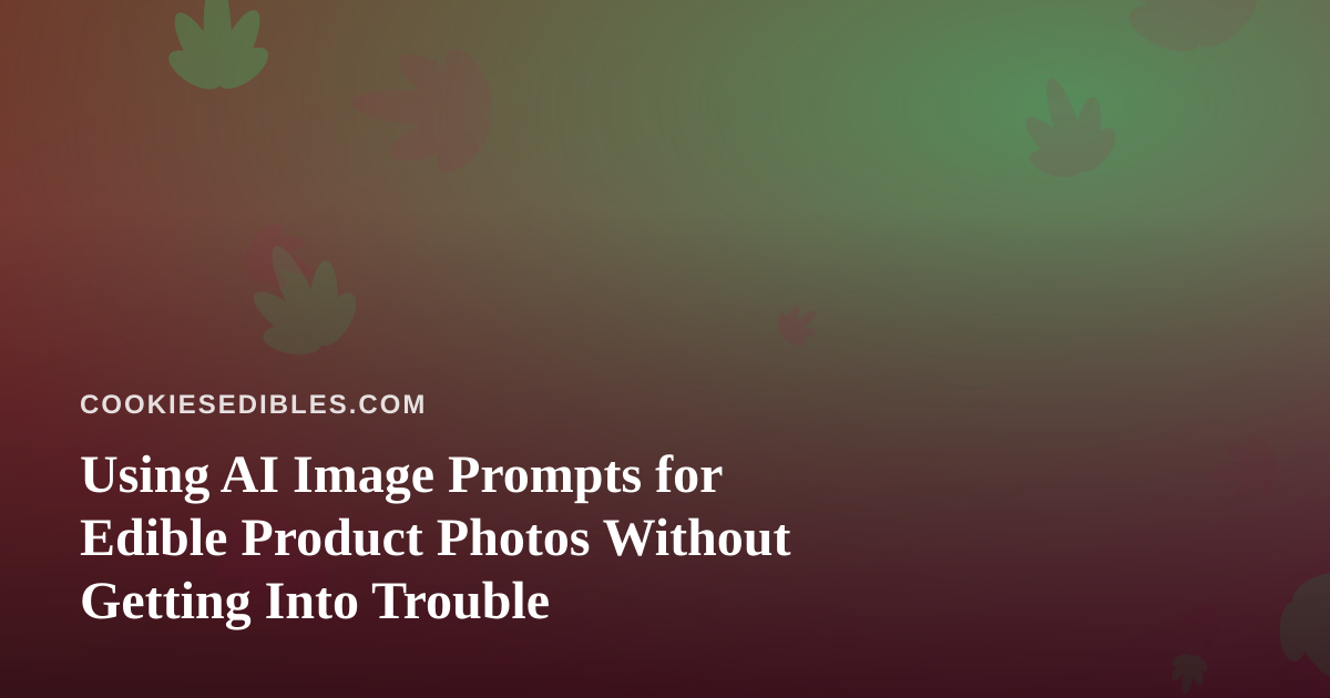 Using AI Image Prompts for Edible Product Photos Without Getting Into Trouble